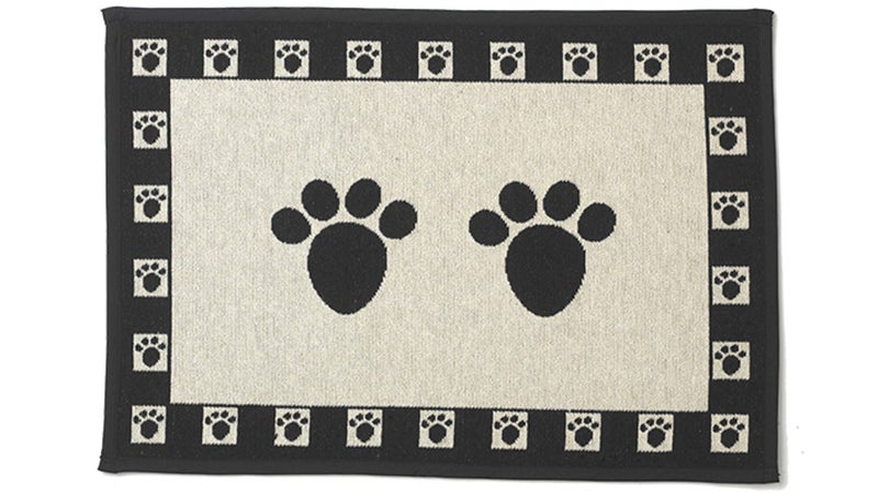 DOG BOWL MAT PETRAGEOUS "BLACK PAW" NON SKID Carousel 1