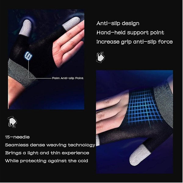 Gaming Mobile Game Controller Finger Sleeve Anti-sweat Breathable Seamless Fing Carousel 5