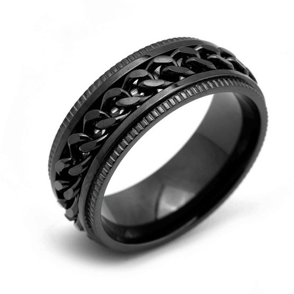 titanium chain ring rotatable chain ring Decompression Chain Ring Titanium Steel Carousel 2