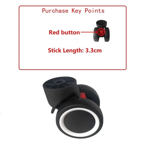 Plug-In Detachable Wheel Dismountable Removable Universal Wheels Suitcase CHK29M Carousel 2
