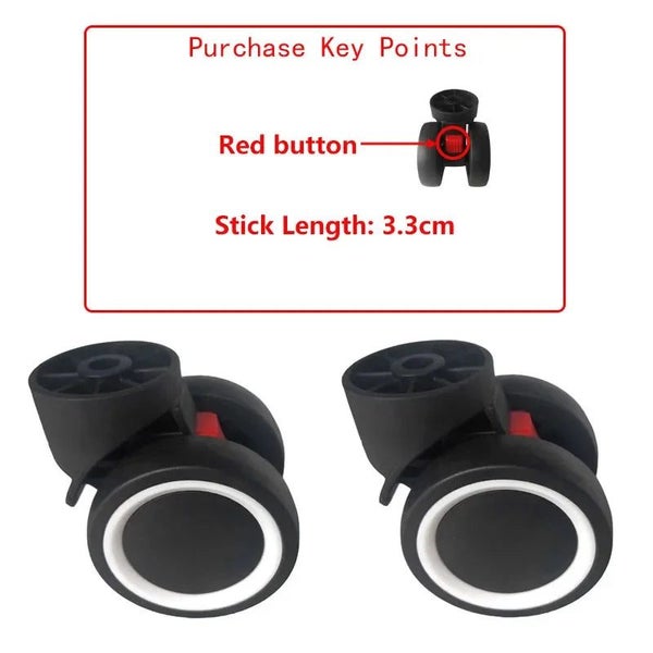 Plug-In Detachable Wheel Dismountable Removable Universal Wheels Suitcase CHK29M Carousel 16