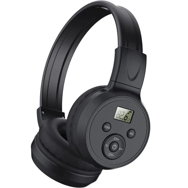 Portable Personal FM Radio Rechargeable Headphone Ear Muffs Foldable Desi CHK29M Carousel 1