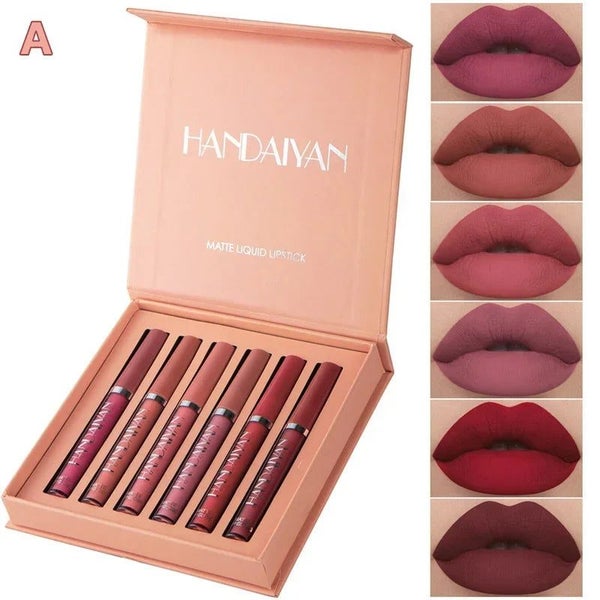 6pcs/1pcs Waterproof Lipgloss Makeup Lightweight Matte Lip Cosmetics Long CHK29M Carousel 2