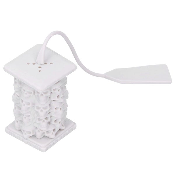 tea strainer silicone tea filter Skull Shaped Tea Infuser Strainer Silicone Tea Carousel 8