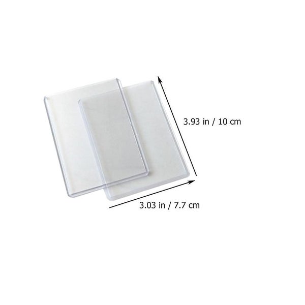 50pcs Game Cards Protectors Double sided Transparent Cards Covers Pvc Game Card Carousel 2