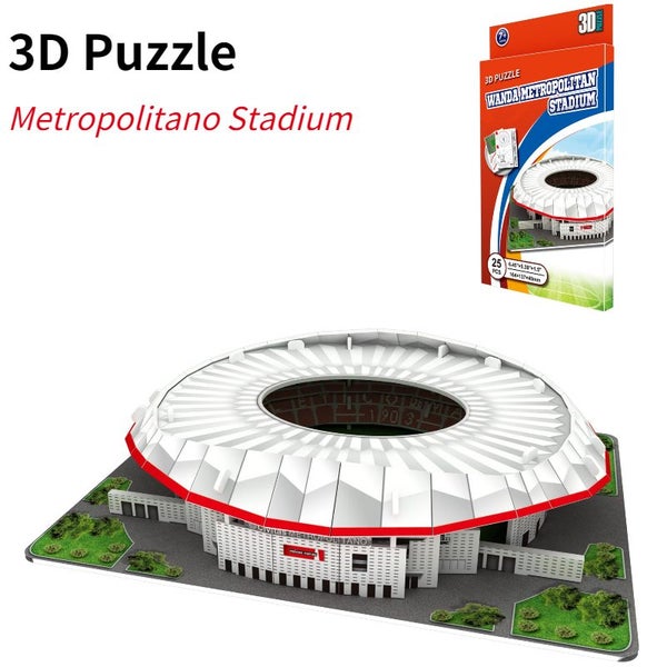 Paper 3D Soccer Stadium Puzzle Construction Puzzles Toy Children Carousel 1