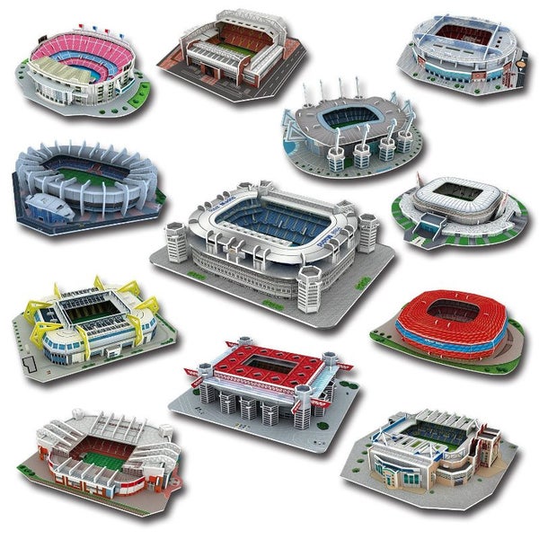 Paper 3D Soccer Stadium Puzzle Construction Puzzles Toy Children Carousel 2