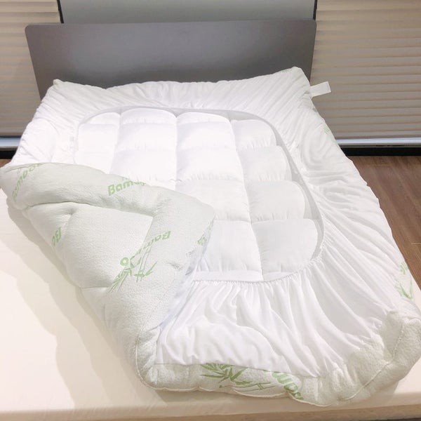 BRAND NEW LIVEINSTYLE LUXURY BAMBOO 1100 gsm MATTRESS TOPPER super king Carousel 4