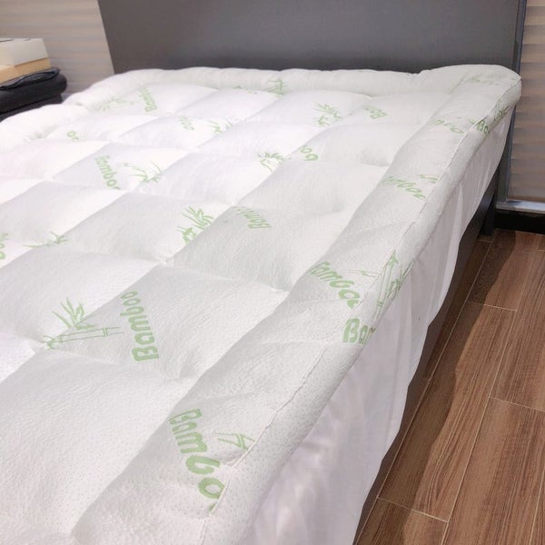BRAND NEW LIVEINSTYLE LUXURY BAMBOO 1100 gsm MATTRESS TOPPER super king Carousel 2