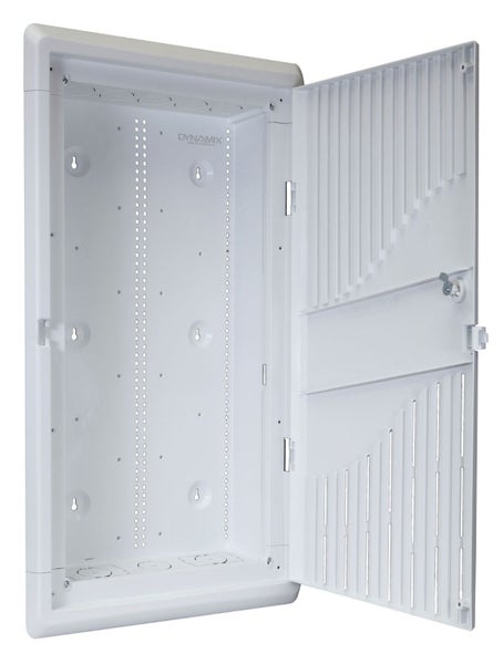 DYNAMIX 28'' Recessed Plastic Network Enclosure, WiFi Ready, Slim Vented Lid,... Carousel 4