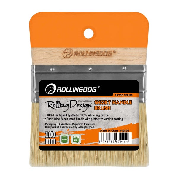 Paint Brush 100mm Rolling Design Short Handle Carousel 1