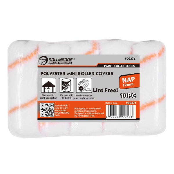 Roller Sleeve Set Polyester 4in 10pc Carousel 1
