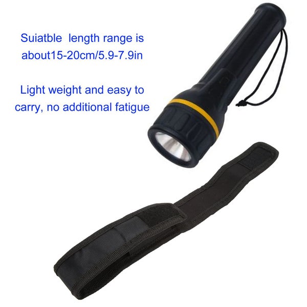 Flashlight Molle Pouch Holster Nylon Holder Flexible for Electric Torch Carousel 5