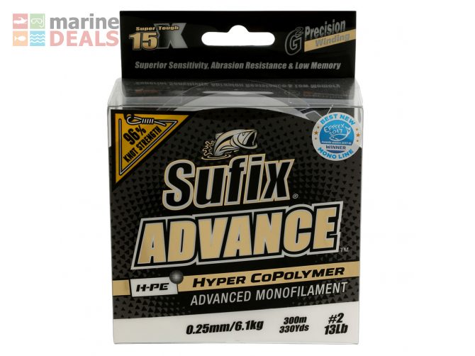 Sufix Advance H-PE Monofilament Clear 300m 6.1kg Carousel 2
