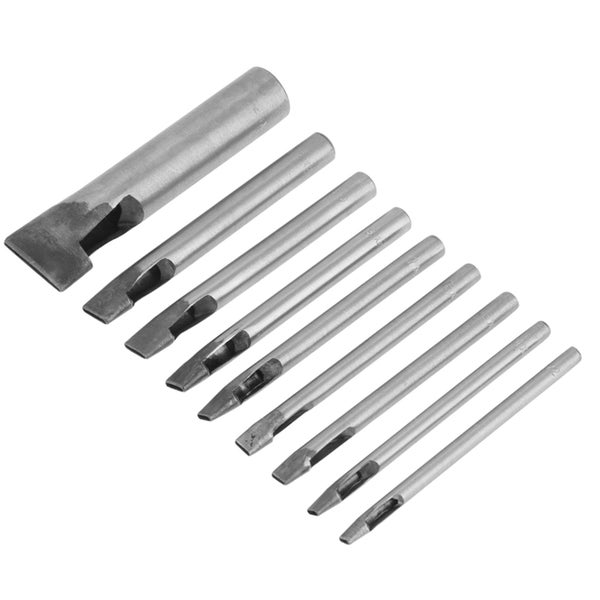 2mm oval shape hole punch hollow hole punch 2mm 9pcs Leather Oval Shape Hole Carousel 8