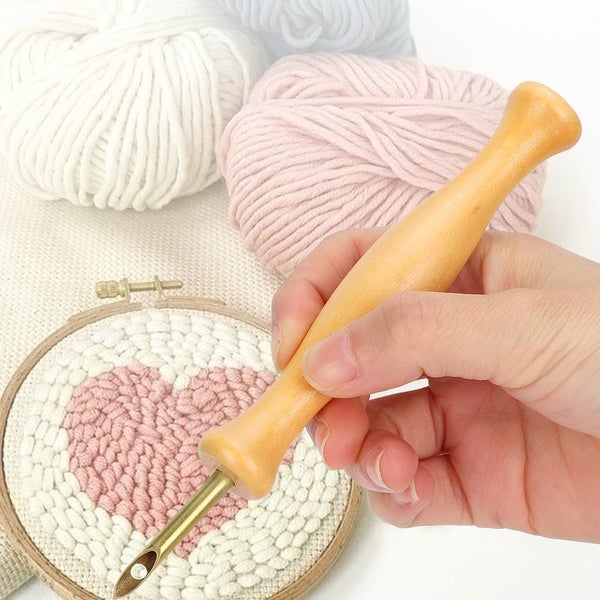 punch needle felting needle sewing accessories Portable Punch Needle Knitting Carousel 2