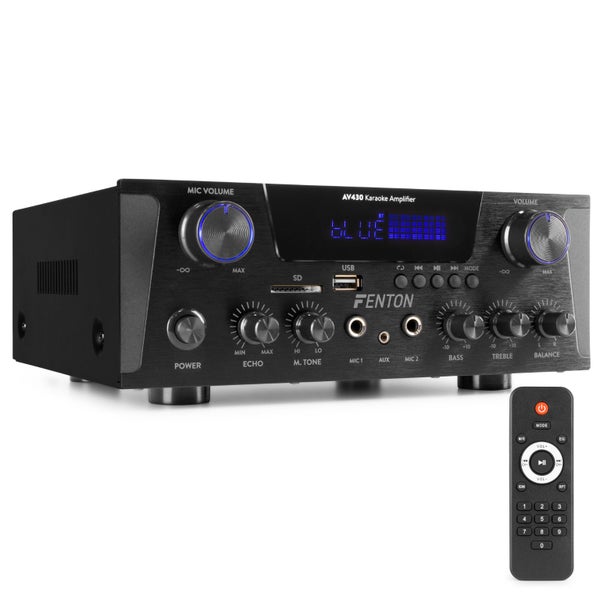 Karaoke Amplifier 2x 300W Black Carousel 1