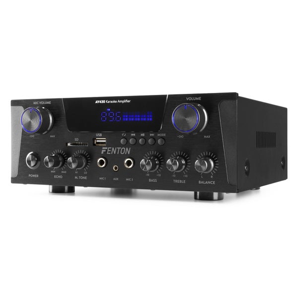 Karaoke Amplifier 2x 300W Black Carousel 2