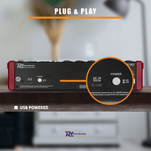 Studio Music Mixer 8-Channel Carousel 16
