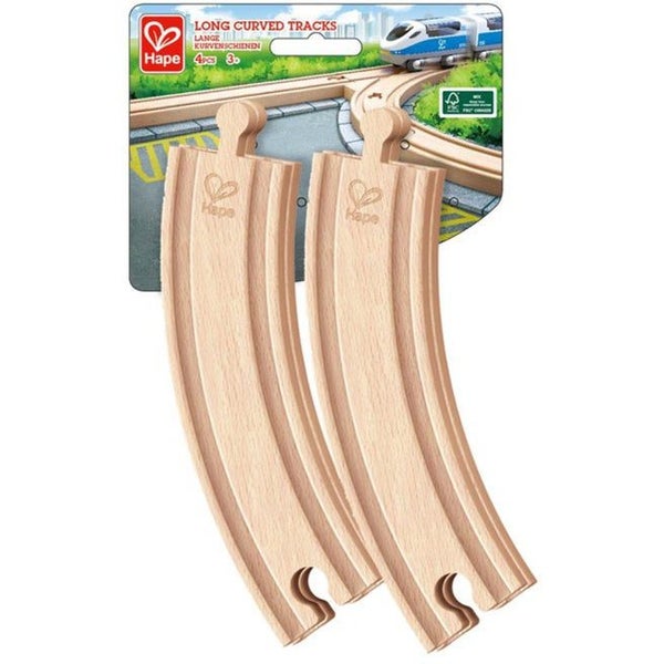 Hape Track Long Curved 4pc Carousel 1