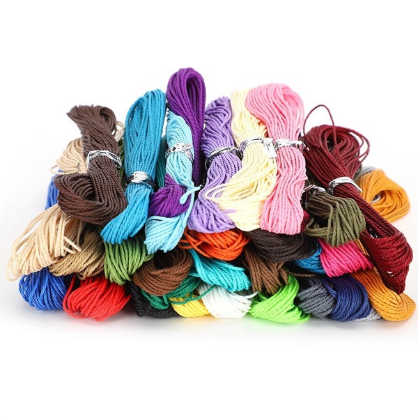 1mm Diameter 10m Polyester Waxed Cord String Wire Carousel 1