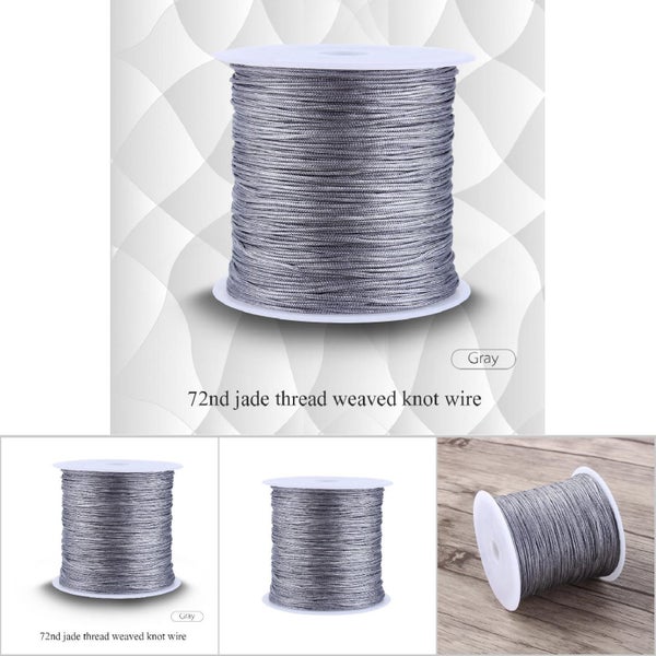 100M x 0.8mm Nylon Chinese Knot Cord Rattail Macrame Shamballa Thread String Carousel 5