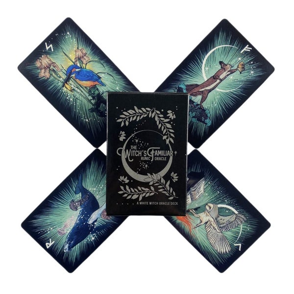 The Witch's Familiar Runic Oracle Cards A 24 English Fate Carousel 1