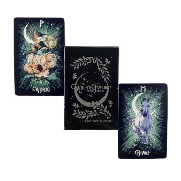 The Witch's Familiar Runic Oracle Cards A 24 English Fate Carousel 6