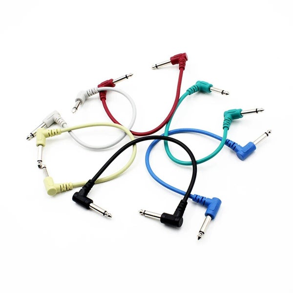 6Pcs Guitar Effect Pedal Cable Connecting Line 6.35Mm To 6.35Mm Audio Carousel 1