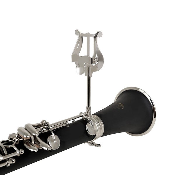 Clarinet Silver Portable Marching Music Stand Metal Stand Fixer Carousel 2