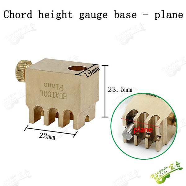 Folk bakelite guitar string distance ruler height measurement dial Carousel 1