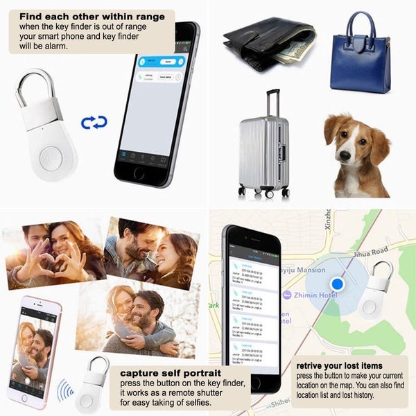 Wireless Bluetooth Smart Tag GPS 2 Way Tracker Finder Device Carousel 14