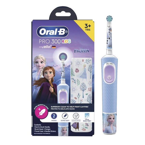 Oral B Power Toothbrush Pro 300 Kids Frozen w/ Travel Case Carousel 1