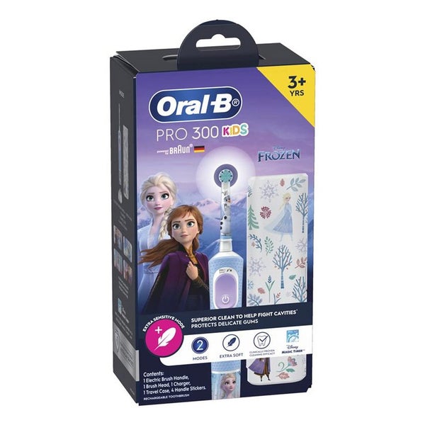 Oral B Power Toothbrush Pro 300 Kids Frozen w/ Travel Case Carousel 2