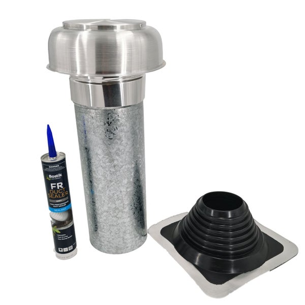 Aluminium Roof Cowl 150Ø & Roof Flashing Kit Carousel 1