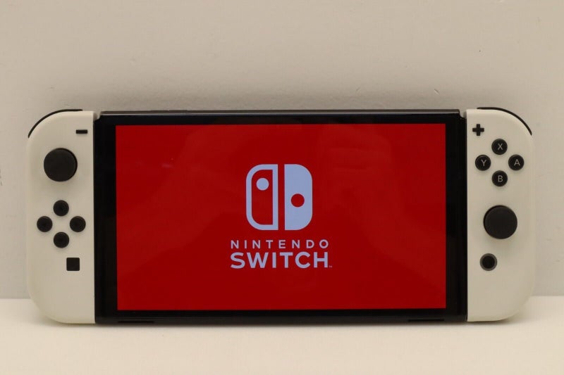 OLED Nintendo Switch Console White Carousel 1
