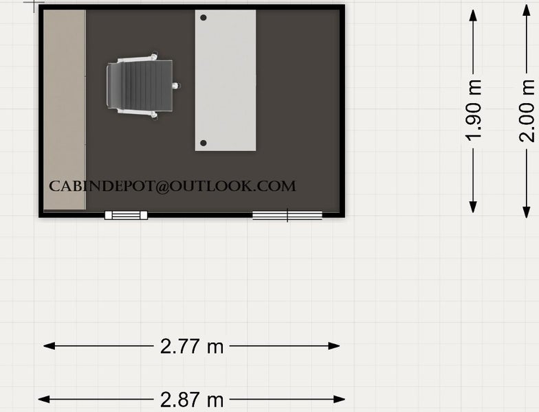 cabin2.9mX2m/shed62957610041985114