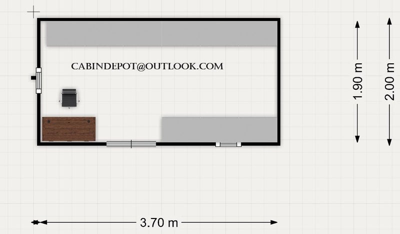 cabin3.8mX2m/shed62960459949827111