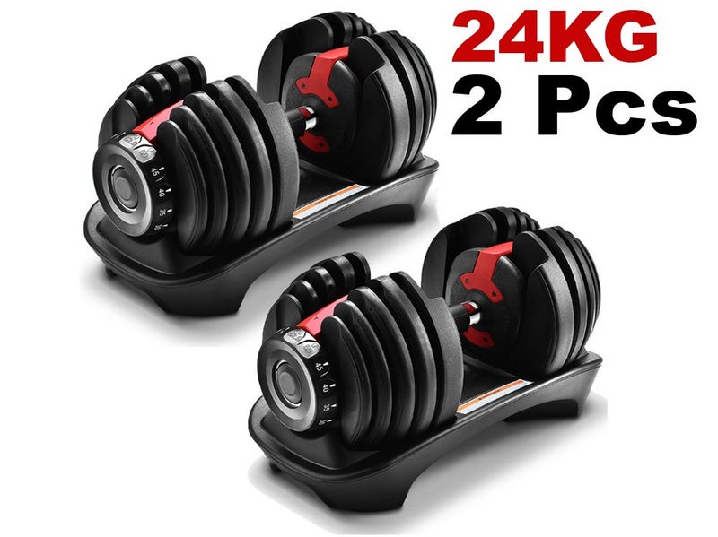 Adjustable Dumbbells 24KG X2 (OVER STOCKED) Carousel 1