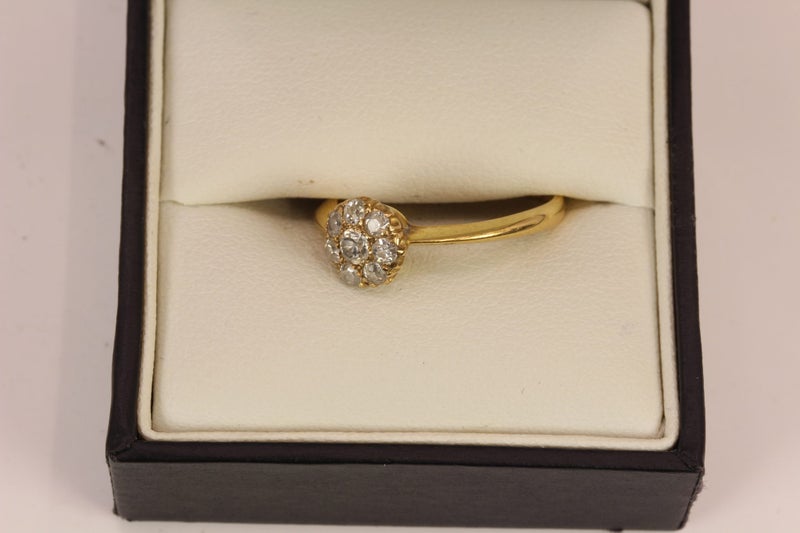Antique 0.30CT 18ct Diamond ring Carousel 2