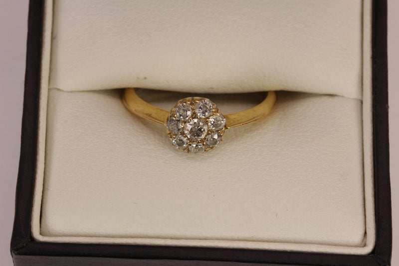 Antique 0.30CT 18ct Diamond ring Carousel 8