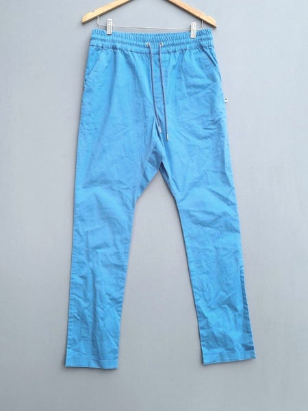 Federation pants mens 32 blue cuffed drawstring waist jeans As New Condition Carousel 1