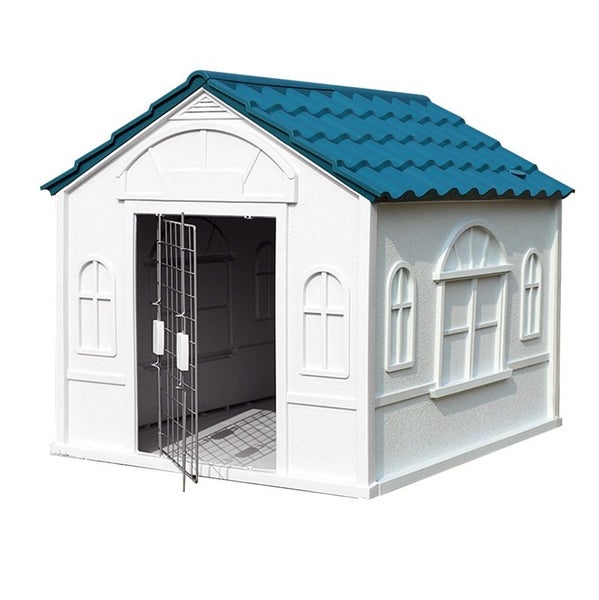 Weatherproof Pet Dog House Plastic Dog Kennel for Indoor Outdoor Animal Shelter63655013596931111