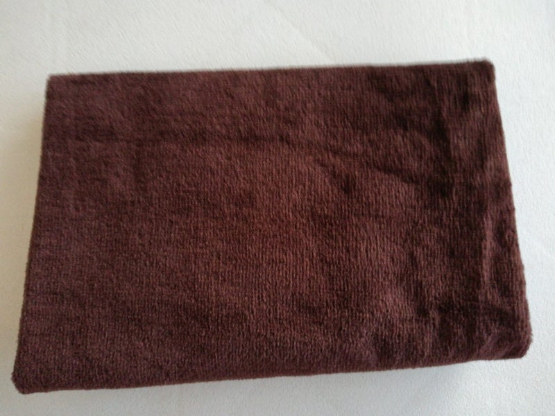 PIECE OF DARK BROWN VELVETY FABRIC FOR UPHOLSTERY Carousel 2