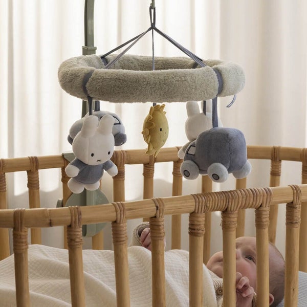 Miffy: Fluffy Musical Mobile - Blue / Green Carousel 5
