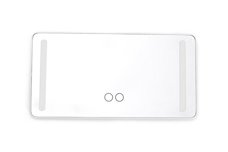Car Makeup Mirror With Led Lights Car Visor Vanity Mirror Touch Screen-White Carousel 6