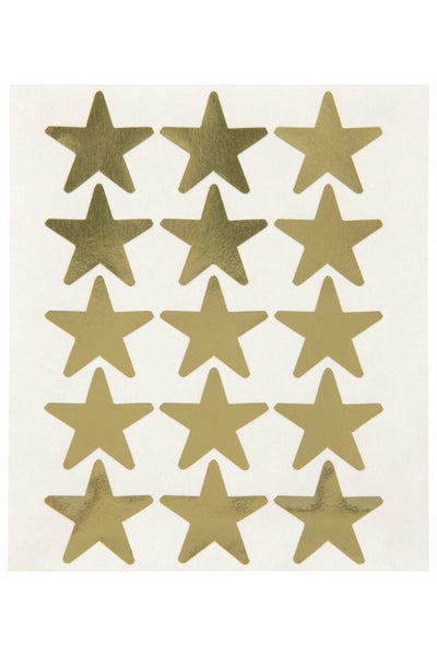 Quikstik Star Shape Gold Labels 20mm Carousel 4