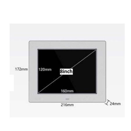 8inch Extra Large Clock Easy Read for Elderly Senior 3 Display Digital Calendar Carousel 7