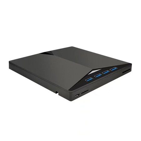 External BLUERAY CD/DVD Drive for Laptop, 7 in 1 USB 3.0 DVD Player Portable CD/ Carousel 7