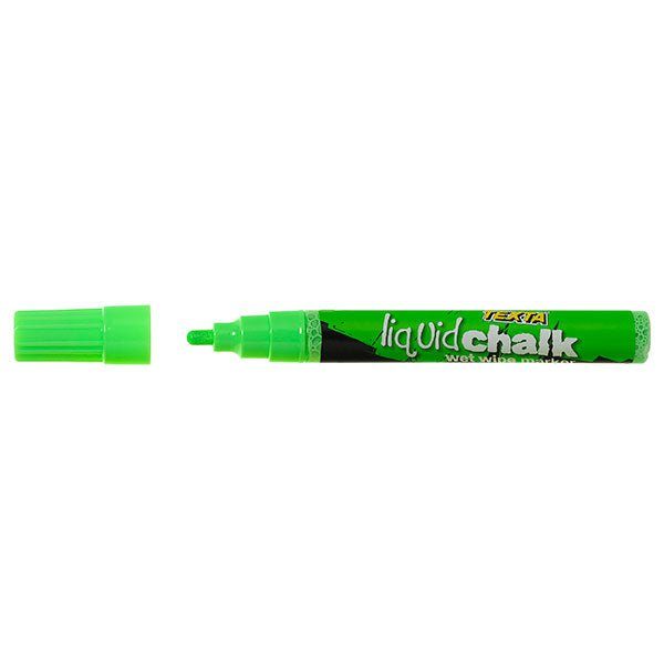 Texta Liquid Chalk Marker Bullet Wet Wipe Green Carousel 1